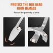 Tire Mount Demount Tool, 571-622 mm Manual Steel Tire Changer Mount Demount Removal Tool, with Extra Bead Keeper, Tubeless Truck Bead Breaker, 3 PCS Tire Changing Tools, Orange