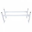 Van Roof Ladder Rack, 2 Bars Aluminum Alloy Roof Ladder Racks, 181 kg Capacity Rain-Gutter Van Roof Rack, Adjustable Length 1300-2060 mm, Van Ladder Rack for Van, Cargo, Trailer
