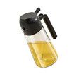 Oil Sprayer,2 in 1 Olive Oil Dispenser Bottle,450ml Premium Glass Oil Bottle (Black)