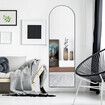 Arch Full Length Mirror Body Free Standing Hanging Floor Leaning for Bedroom Hallway Removable Stand Aluminium Alloy Frame