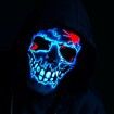 3D LED light Halloween Battery Power mask with an illuminated Skull Party Supplies