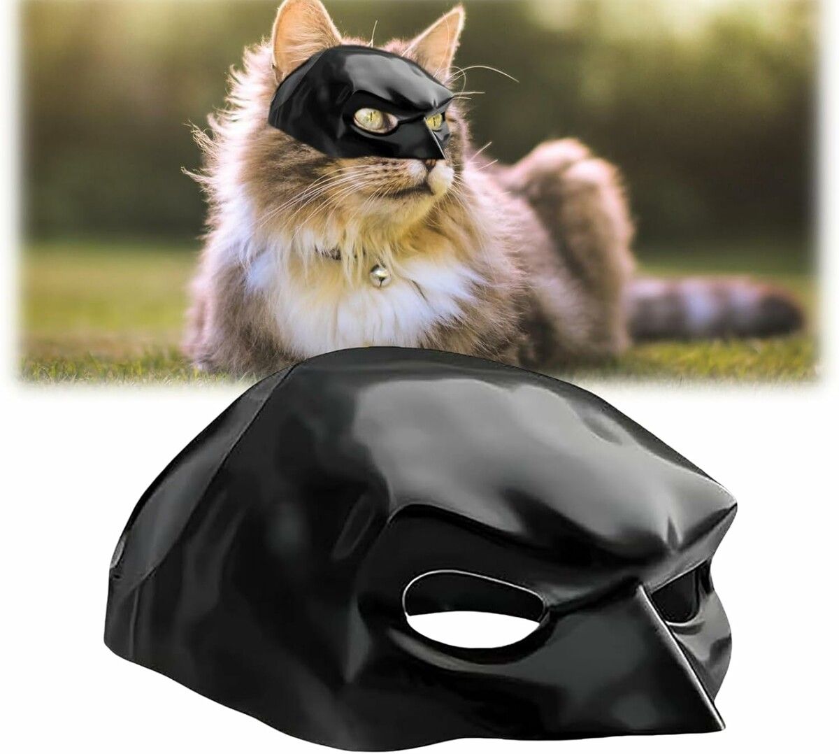 Funny Cat Bat Cosplay Hat,New Cat Bat Cosplay Mask,Cat Mask,Mask for Halloween Cosplay (Size XXL 13cm)