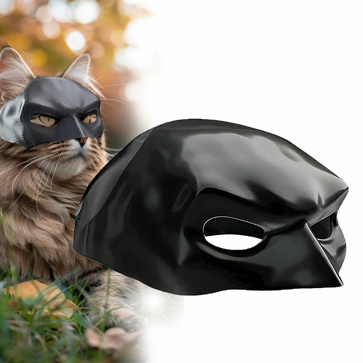 Funny Cat Bat Cosplay Hat,New Cat Bat Cosplay Mask,Cat Mask,Mask for Halloween Cosplay (Size XL 12cm)