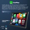 9 Inch Portable Car Stereo Radio Apple Carplay Android Auto MP5 Player Bluetooth Head Unit Audio Touch Screen System with Camera