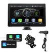 9 Inch Portable Car Stereo Radio Apple Carplay Android Auto MP5 Player Bluetooth Head Unit Audio Touch Screen System with Camera