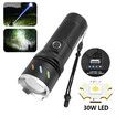 30W LED Flashlight High Power USB Rechargeable 800 Meters Torch Light High Lumens Camping Linterna Outdoor Use