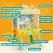 2 Person Mini Claw Machine Miniature Toy Crane Grabber Candy Catch Game Prize Chocolate Arcade Dispenser Clip Doll Simulator with LED Light Music