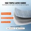 RV Awning Fabric Replacement, 5.2m Fabric Length for 5.5m Awning, Heavy Duty 3-Ply 16oz PVC Camper Awning Fabric, Waterproof & UV Protection Outdoor Canopy for RV, Trailer, Motorhome, Blue Fade