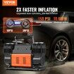 10.6CFM Portable Tire Inflator Dual-Cylinder Air Compressor 12V 150PSI