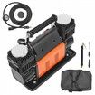 10.6CFM Portable Tire Inflator Dual-Cylinder Air Compressor 12V 150PSI