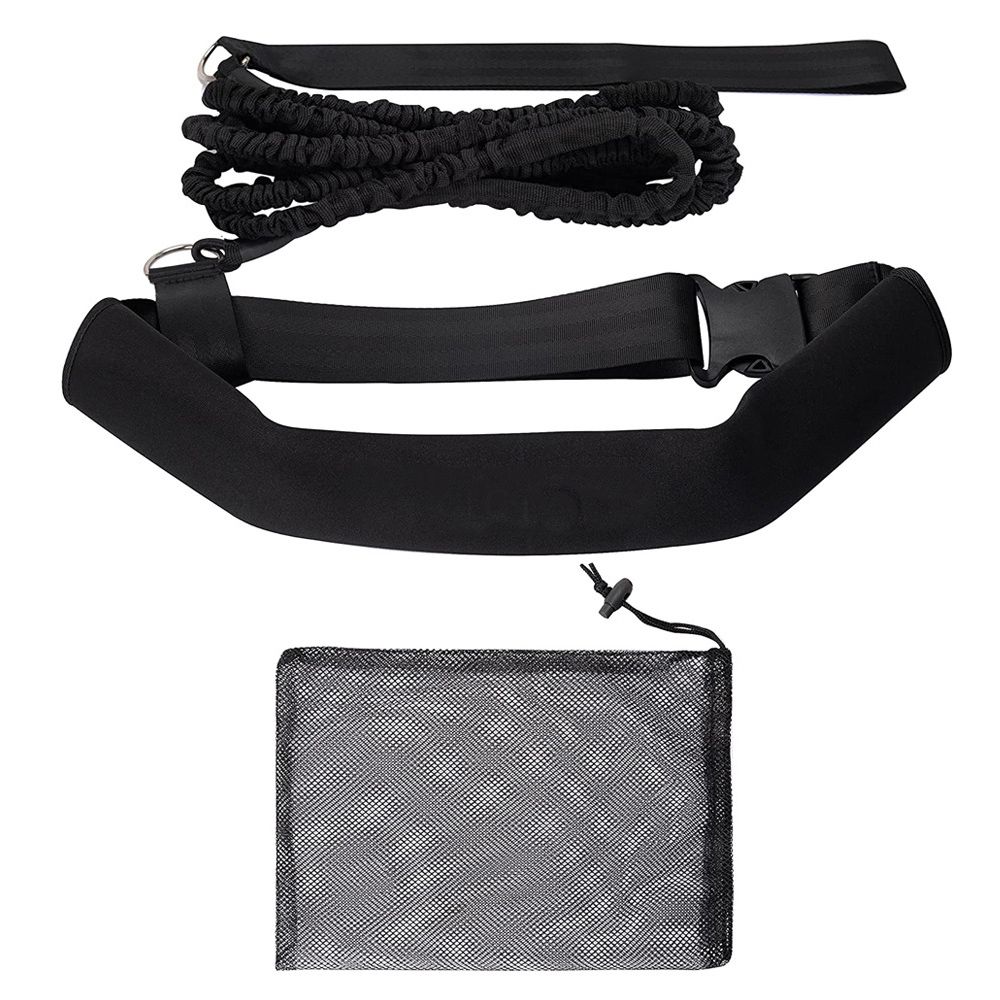 Swimming Training Belt 2M Swimming Tether Swim in Place Harness Stationary Swimming Aquatic Resistance Belt