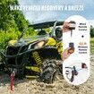 Electric Winch ATV UTV 1814 kg Steel Cable IP55 Waterproof Remote Control