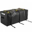 Hitch Cargo Carrier Bag, Waterproof 840D PVC, 47\"x20\"x20\" (11 Cubic Feet), Heavy Duty Cargo Bag for Hitch Carrier with Reinforced Straps, Fits Car Truck SUV Vans Hitch Basket , Black