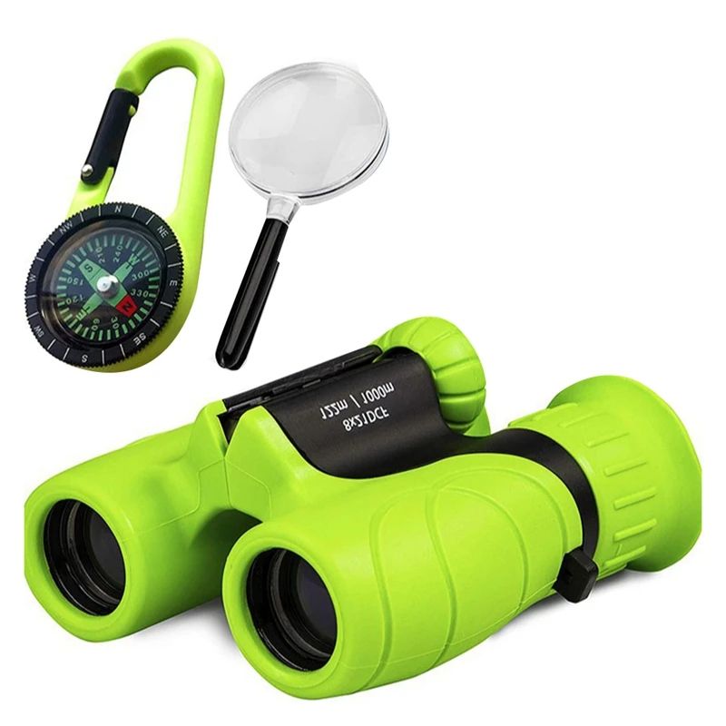 Kids Binoculars 8 X 21 Compact Telescope Suitable For Bird Watching,Camping,Traveling,Play Games,Binoculars Kids Toy