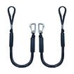 2Pcs 4FT Bungee Dock Line Boat Ropes for Docking Line Mooring Rope with Stainless Steel Clip Accessories for Boats