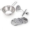 Rotary Food Mill Potato Ricer with 3 Interchangeable Disks, Great for Making Puree or Soups of Vegetables