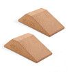 2Pcs Cork Squat Wedge Block Non Slip Slant Board for Calf Stretching Makes Exercise