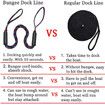 Bungee Dock Line, Mooring Rope for Boats, Shock Absorbing to Boats, Cleats, Docks, Pylons and More, Stretches to 5.5 ft