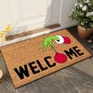 Grinch Christmas Doormat Plaid Washable Non-Slip  Front Door Mat Indoor Outdoor Holiday Decor