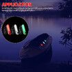 6 Pcs Kayak Navigation Lights Battery Boat Stern Lights Waterproof LED Navigation Lights for Night Boats Marine