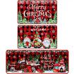 3 Pcs Christmas Gnome Kitchen Mat Washable Rug Non Slip Doormat Waterproof Farmhouse Holiday Decor for Home Floor Office Bathroom