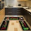 3 Pcs Christmas Kitchen Mat Washable Rug Non Slip Doormat Waterproof Farmhouse Holiday Kitchen Decor for Home Floor Office