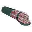 Green 24 Roll Christmas Wrapping Paper Storage Bag 40 Inch Heavy Duty Polyester PVC Clear Organizer with Handles