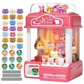 Kids Claw Machine,Large Candy Vending Grabber,Prize Dispenser Toys,Electronic Claw Game Machine for Party Birthdays with Lights Sound,Includes 30 Toys and 25 Game Coins