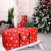 Red 120cm Christmas Tree Storage Bag Durable Waterproof Zippered Bag with Handles Protects Against Dust Insects and Moisture