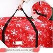 Red 120cm Christmas Tree Storage Bag Durable Waterproof Zippered Bag with Handles Protects Against Dust Insects and Moisture