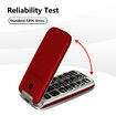 4G Volte Flip Mobile Phones Unlocked for Seniors,Big Buttons Cell Phone for Elderly Kids,Clear Sound,SOS Button,USBC Powered,Talking Numbers G3 Red