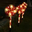 Stockholm Christmas Lights LOLLIPOP Path Lights 72 LEDs/Set Warm White LEDs