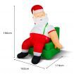 Stockholm Christmas Lights COUCH POTATO SANTA Inflatable Lights Cool White LEDs