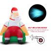 Stockholm Christmas Lights COUCH POTATO SANTA Inflatable Lights Cool White LEDs