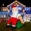 Stockholm Christmas Lights COUCH POTATO SANTA Inflatable Lights Cool White LEDs