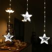 Stockholm Christmas Lights STAR Curtain Lights 240 Cool White LEDs Indoor