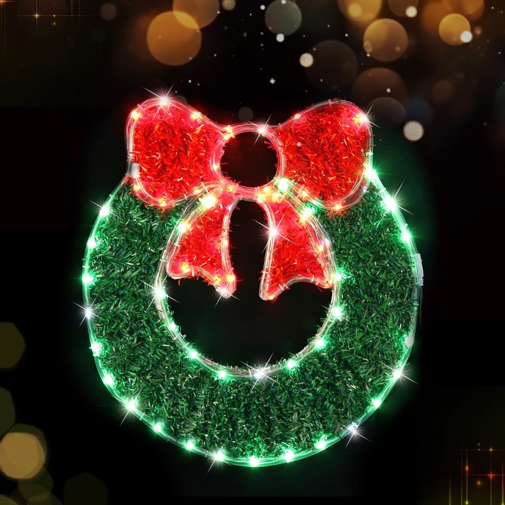 Stockholm Christmas Lights WREATH Motif Lights 80 LEDs Cool White Decoration