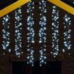 Stockholm Christmas Lights SOLAR TREE Curtain Lights Cool White LEDs Outdoor Use
