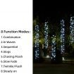 Stockholm Christmas Lights SOLAR TREE Curtain Lights Cool White LEDs Outdoor Use