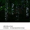 Stockholm Christmas Lights SOLAR TREE Curtain Lights Cool White LEDs Outdoor Use