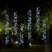 Stockholm Christmas Lights SOLAR TREE Curtain Lights Cool White LEDs Outdoor Use