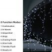 Stockholm Christmas Lights SNOWING ICICLES Curtain Lights 480 Cool White LEDs
