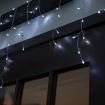 Stockholm Christmas Lights SNOWING ICICLES Curtain Lights 480 Cool White LEDs