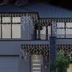 Stockholm Christmas Lights SNOWING ICICLES Curtain Lights 480 Cool White LEDs