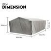 Box Cage Trailer Cover Canvas Tarp for 7x4 ft 600mm High Cage