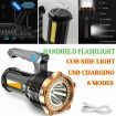 Most Powerful 1200lm LED Flashlight Super Bright Torch Lamp USB Rechargeable