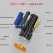 Most Powerful 1200lm LED Flashlight Super Bright Torch Lamp USB Rechargeable