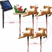 5 Pack LED Christmas Solar Power Ground Stake Outdoor   Pathway  Party Supply Waterproof Solar IP65 Christmas