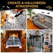 Halloween Tablecloth, Black Spider Web Tablecloth, Lace Fabric Tablecloth, Spooky Tablecloth 140*220Cm