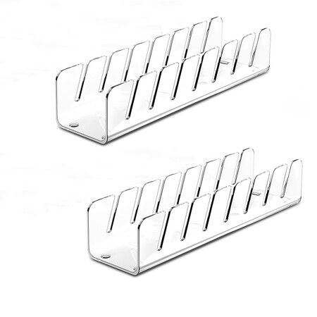 2Pcs Hat Stand for Baseball Caps, Clear Acrylic Hat Holder for 14 Baseball Caps